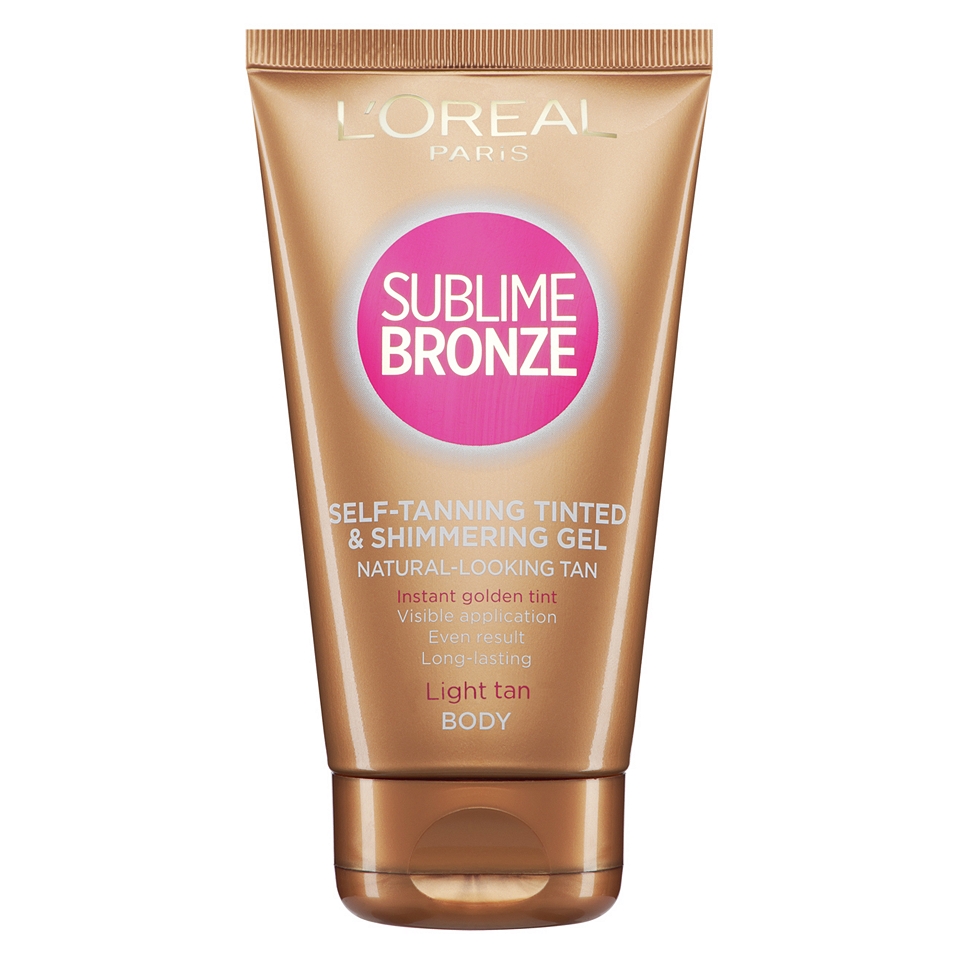 LOreal Sublime Bronze Self tanning Gel tinted and shimmering for face 