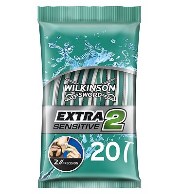 Wilkinson Sword Extra 2 Disposable Razors- Sensitive 20 Pack Review