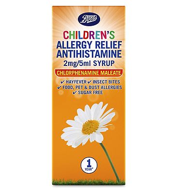 Boots Allergy Relief 1 Year Plus Antihistamine 2mg/5ml  Syrup