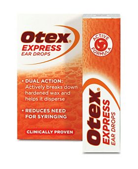 Otex Express Ear Drops 10ml | Rapid ear wax removal - Boots