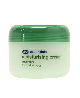 Boots Cucumber Moisturising Cream Green tub of moisturiser