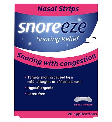 Snoreeze Snoring Relief Nasal Strips Small/Medium - 20 Applications