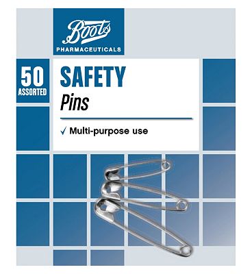Boots Safety Pins (50 Assorted)