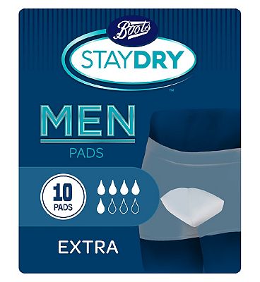 Boots Pharmaceuticals Staydry For Men Extra (10 Pads)