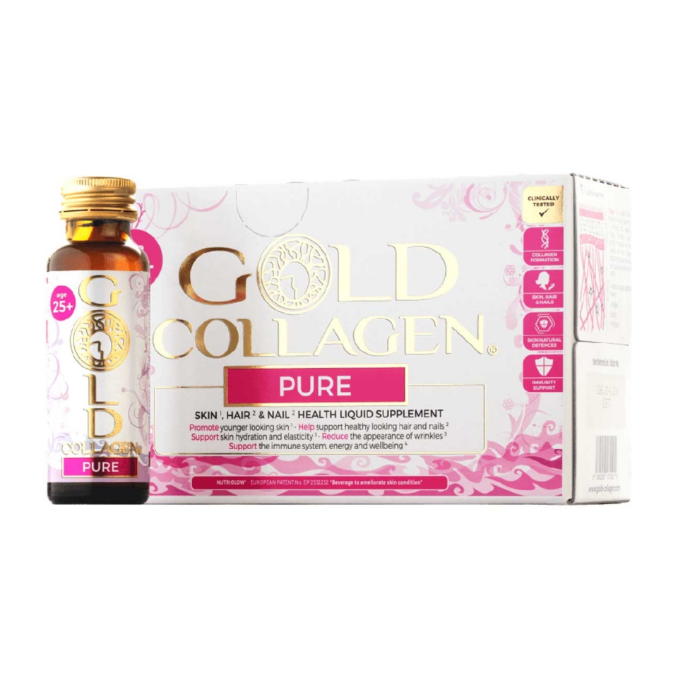 Boots   Pure Gold Collagen 10 Day Programme Food Supplement 10 x 50ml 