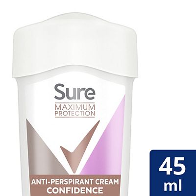 Sure Women Maximum Protection Anti-Perspirant Deodorant Cream Confidence 45ml
