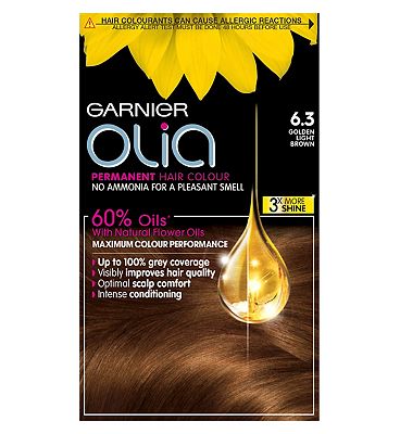 Garnier Olia Permanent Hair Colour 6.3 Golden Light Brown Review