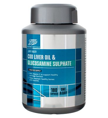 Boots  COD LIVER OIL & GLUCOSAMINE SULPHATE 6 MONTH SUPPLY 180 Capsules Review