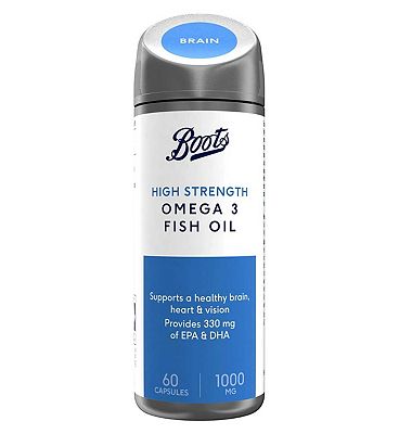 Boots High Strength Omega 3 Fish Oil 1000 mg 60 Capsules