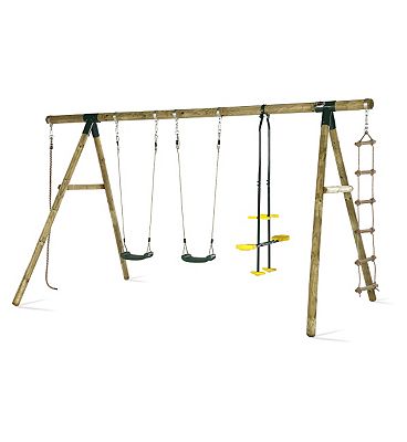 Plum Orang-Utan Wooden Garden Swing Set Review