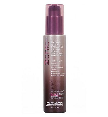 Giovanni 2chic keratin and argan oil ultra sleek leave in conditioning and styling elixir Review