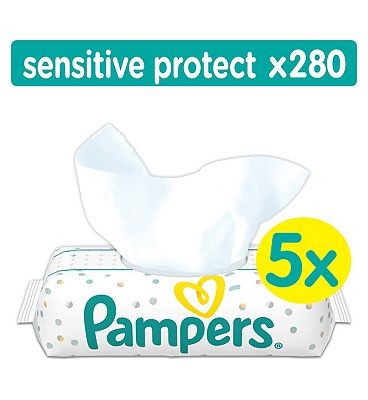 Pampers Sensitive Baby Wipes 5 Packs 280 Wipes (5x56Pack) Review