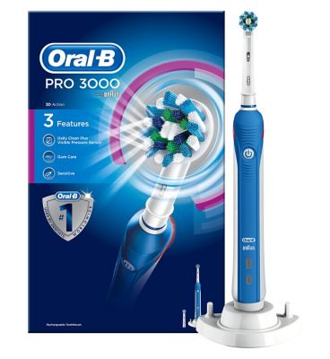 Oral-B Pro 3000 Rechargeable Electric Toothbrush - Powered By Braun - Boots