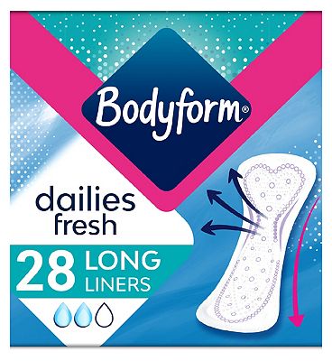 Bodyform CurveFit Long Flat Absorption Liner 28ct Bodyform CurveFit Long Flat Absorption Liner 28ct