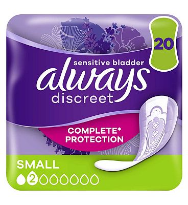 Always Discreet Incontinence Pads Small x 20 Always Discreet Incontinence Pads Small x 20