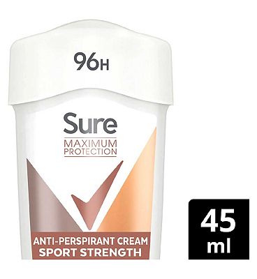 Sure Women Maximum Protection Anti-perspirant Deodrant Cream Sport Strength 45ml