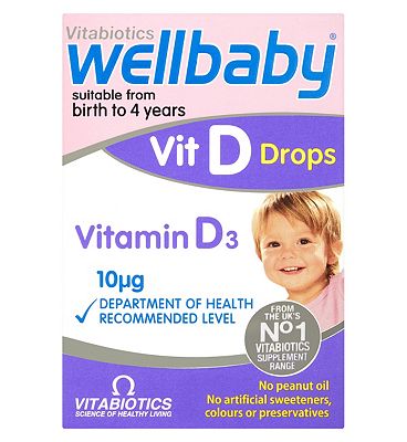 Vitabiotics Wellbaby Vit D Drops 4 Months to 5 Years 30ml
