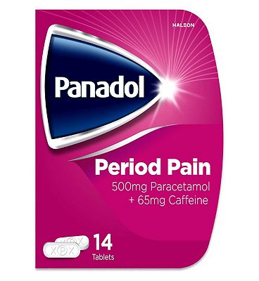 Panadol Paracetamol Caffeine Tablets Period Pain 500mg/65mg 14s