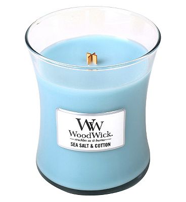 WoodWick Sea Salt Cotton Medium Jar Candle Review