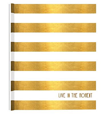 Striped Gold Foil & White Album 7x5 Review