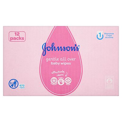 Johnson's Baby Wipes Gentle All Over Baby Wipes 12 Pack Review