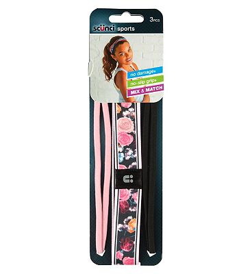 Scunci Sport Floral Headwraps 3s Scunci Sport Floral Headwraps 3s