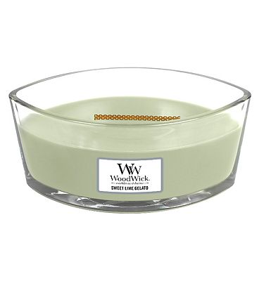 Woodwick sweet lime gelato hearthwick core candle Review