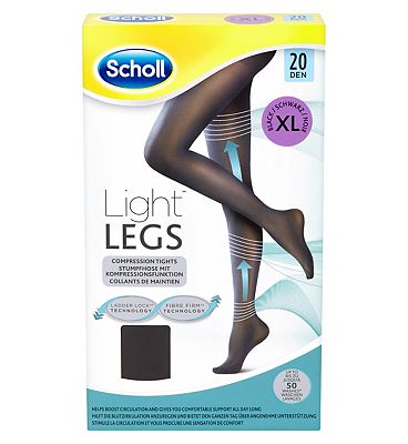 Scholl Light Legs Compression Tights 20 Den Black Extra Large Review