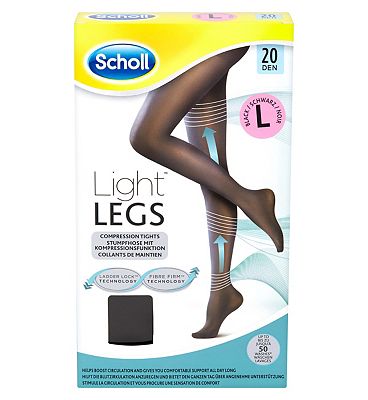 Scholl Light Legs Compression Tights 20 Den Black Large Review