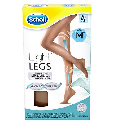 Scholl Light Legs Compression Tights 20 Den Nude Medium Review