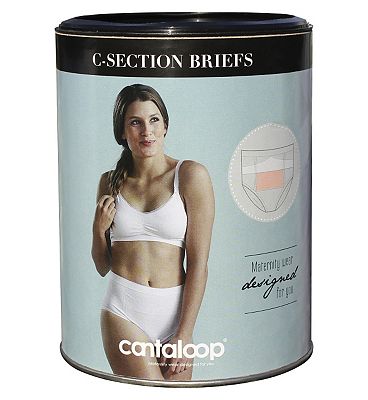 Cantaloop C-Section Briefs, Black & White Twin Pack Extra Large Review