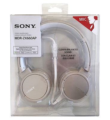 Sony Style overhead headphones with mic gold Review