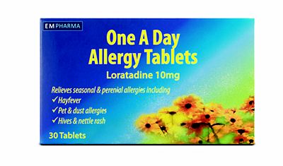 EM PHARMA One A Day Allergy Tablets Loratadine 10mg Review