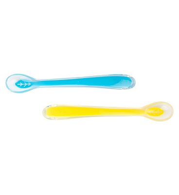 Vital Baby Comfygrip Super Soft Silicone Spoons (2pk) Blue and Yellow Review