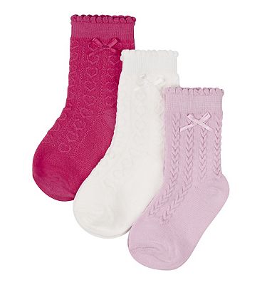 MC G 3PK SOCKS /PINK Review