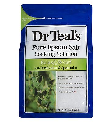 Dr Teal's Pure Epsom Salt Soaking Solution Relax & Relief with Eucalyptus & Spearmint  1.36kg Review