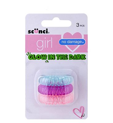 Scunci girl glow in the dark spiral elastics 3s Review