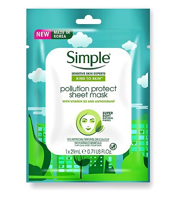 Simple Kind To Skin Pollution Protect Sheet Mask Review