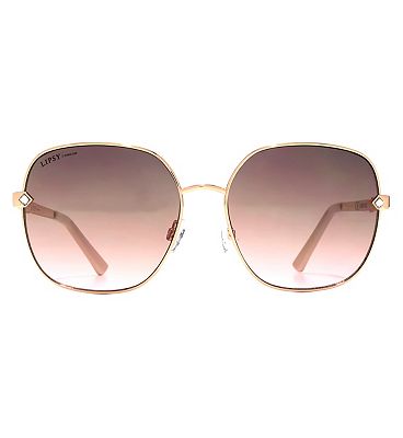 Lipsy Oversized Glam Rose Gold Metal Sunglasses Review