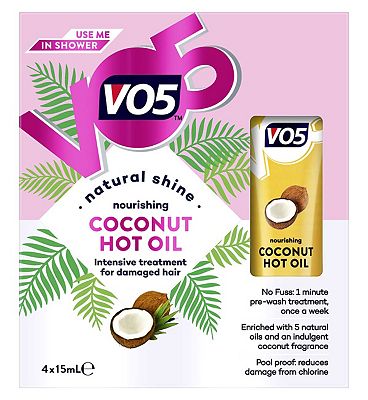 VO5 Hot Oil Nourishing Coconut 4 pack x 15ml