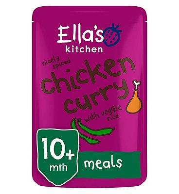 Ella’s Kitchen Organic Chicken Curry with Veggie Rice Baby Food Pouch 10+ Months 190g