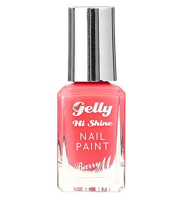 Barry M Gelly Nail Paint Pink Grapefruit Pink Grapefruit