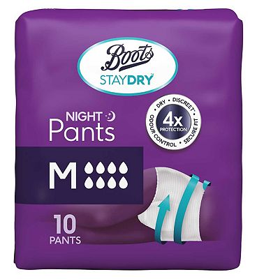 Boots Staydry Night Pant Small 10s