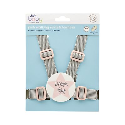 Boots Baby Harness & Reins - Pink
