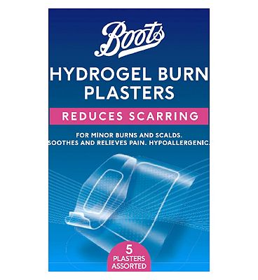 Boots Scar Reducing Hydrogel Burn Plasters - 5 Pack