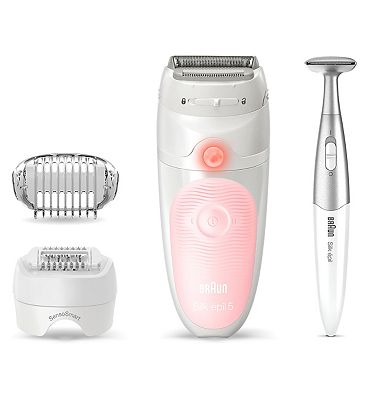Braun Silk-pil 5, Epliator for Women’s Gentle Hair Removal - White/Pink 5-820