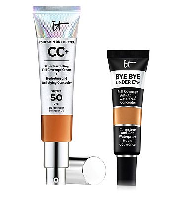 IT Cosmetics Your Skin But Better CC+ Cream - Rich Honey & Bye Bye Under Eye Concealer - Rich