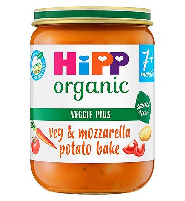HIPP ORGANIC Baby Food Jar Veg & Mozzarella Potato Bake 190g