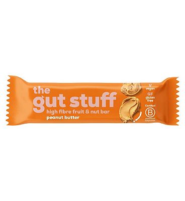The Gut Stuff Peanut Butter High Fibre Fruit & Nut bar