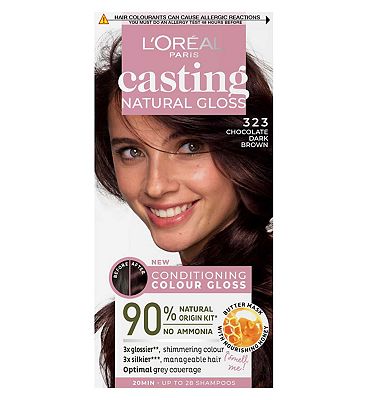 LOral Paris Casting Natural Gloss Semi Permanent Hair Dye, Brown Chocolate 3.23